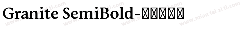 Granite SemiBold字体转换